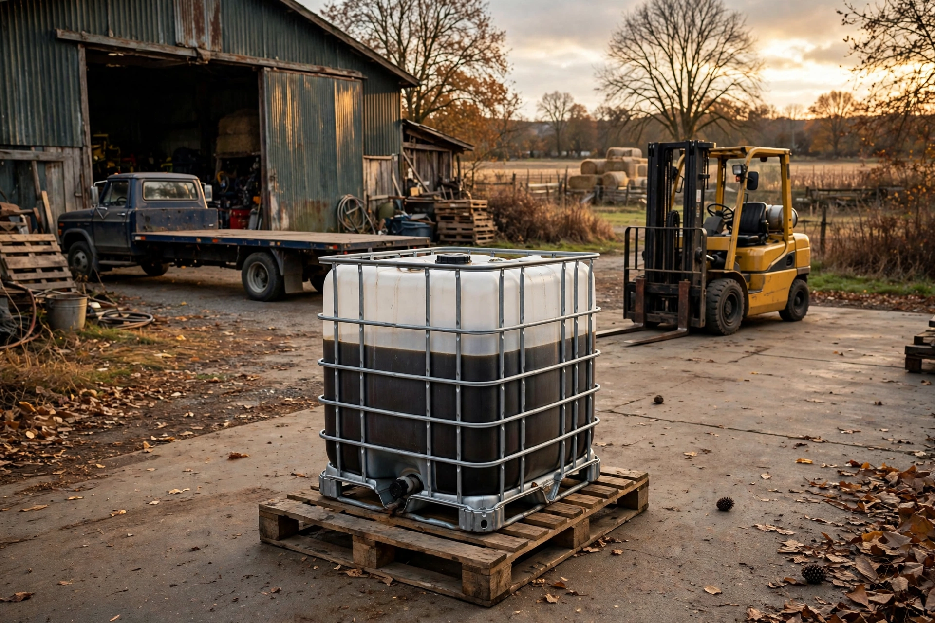 What does receiving a 275-gallon tote or 55-gallon drum actually require, GS Plant Foods