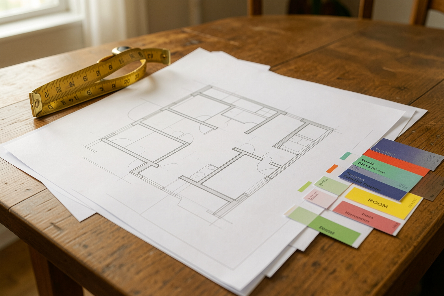 Measuring Floor Plans and Gentle Sorting Before Packing a Single Box, Settled In by Tina