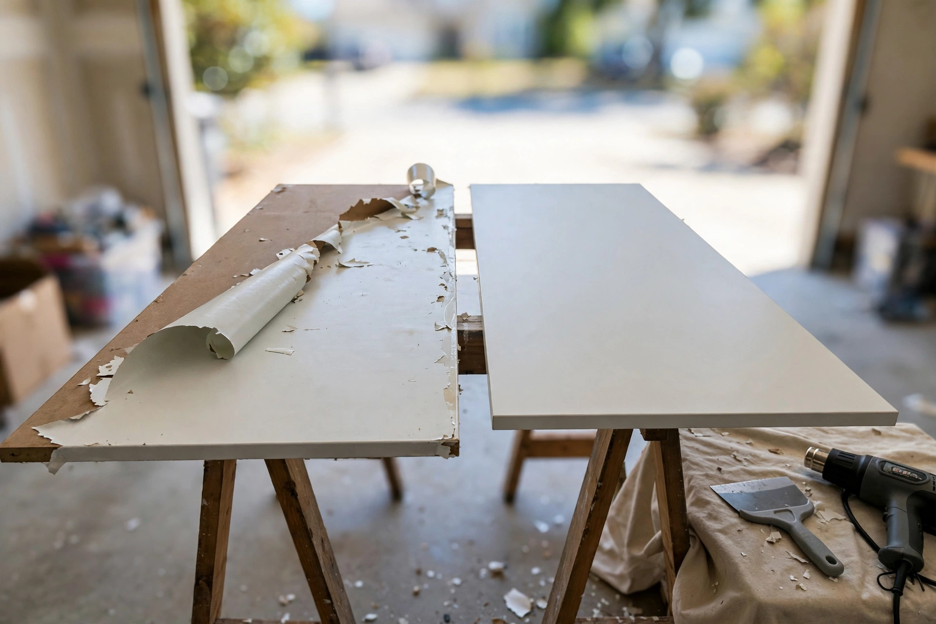 Does stripping thermofoil ruin the MDF underneath?, John's Quality Painting