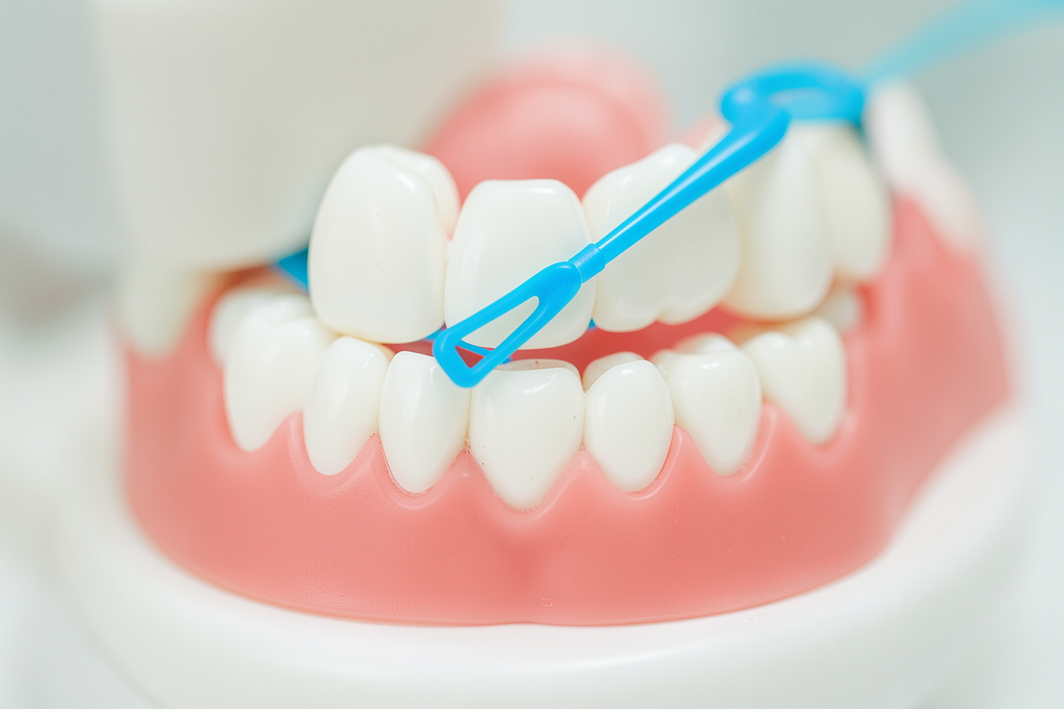 Nettoyage et prévention des caries sous la dent pontique, Clinique Dentaire Saba