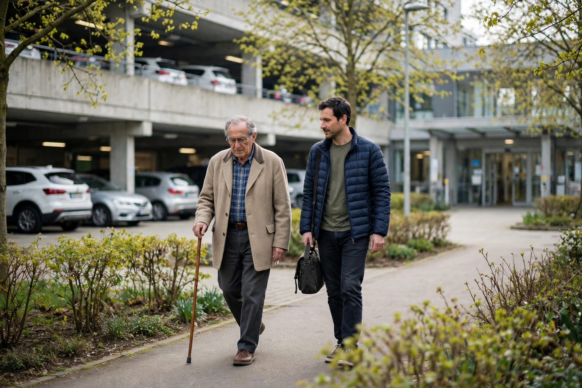 How do you handle the hospital car park and the walk to the clinic?, edsexpress.com.au