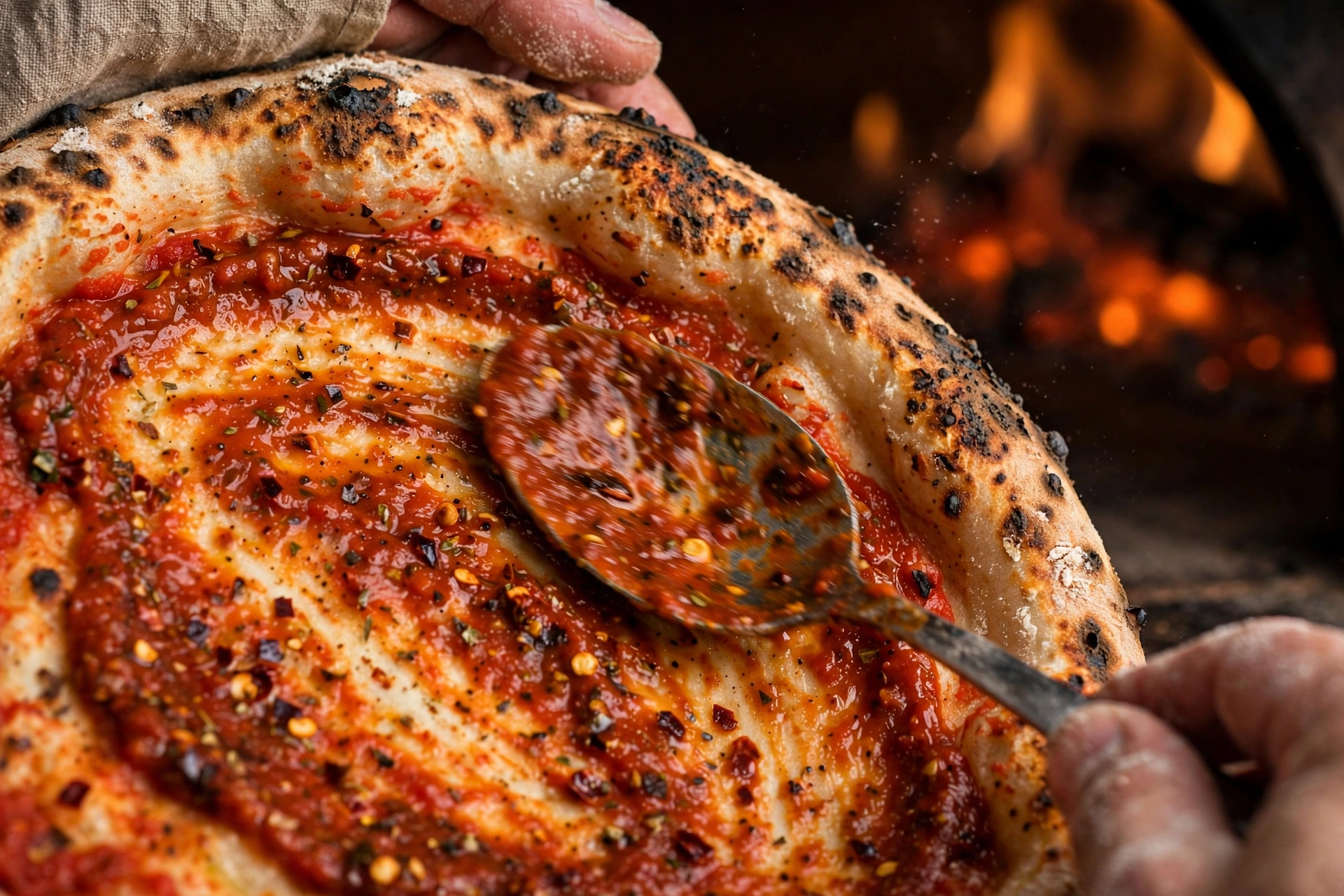Why does the Neapolitan base matter for spiced toppings?, The Onion Tree