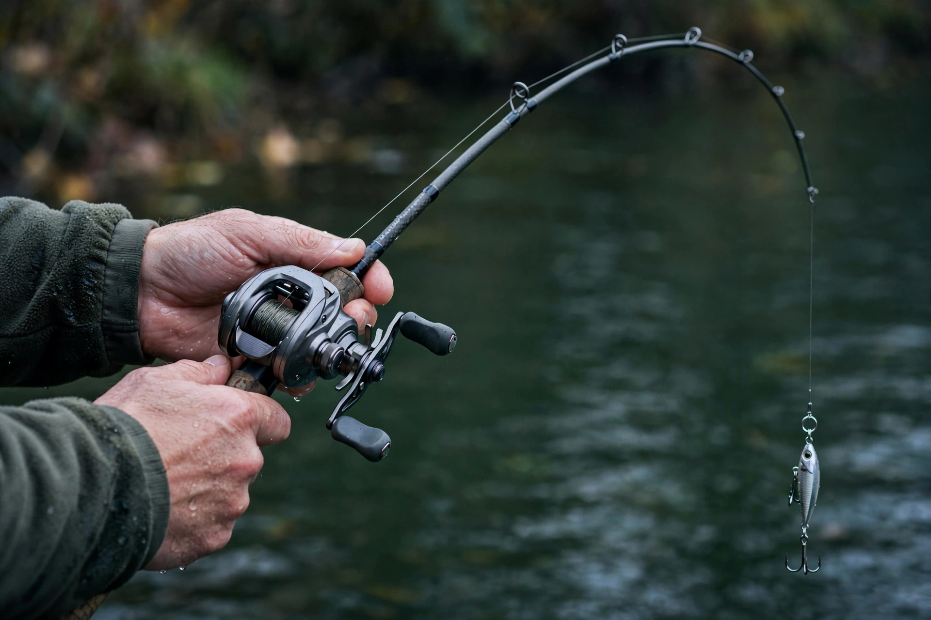 How does the blank load and recover to make the jig flutter?, Alltackle.com