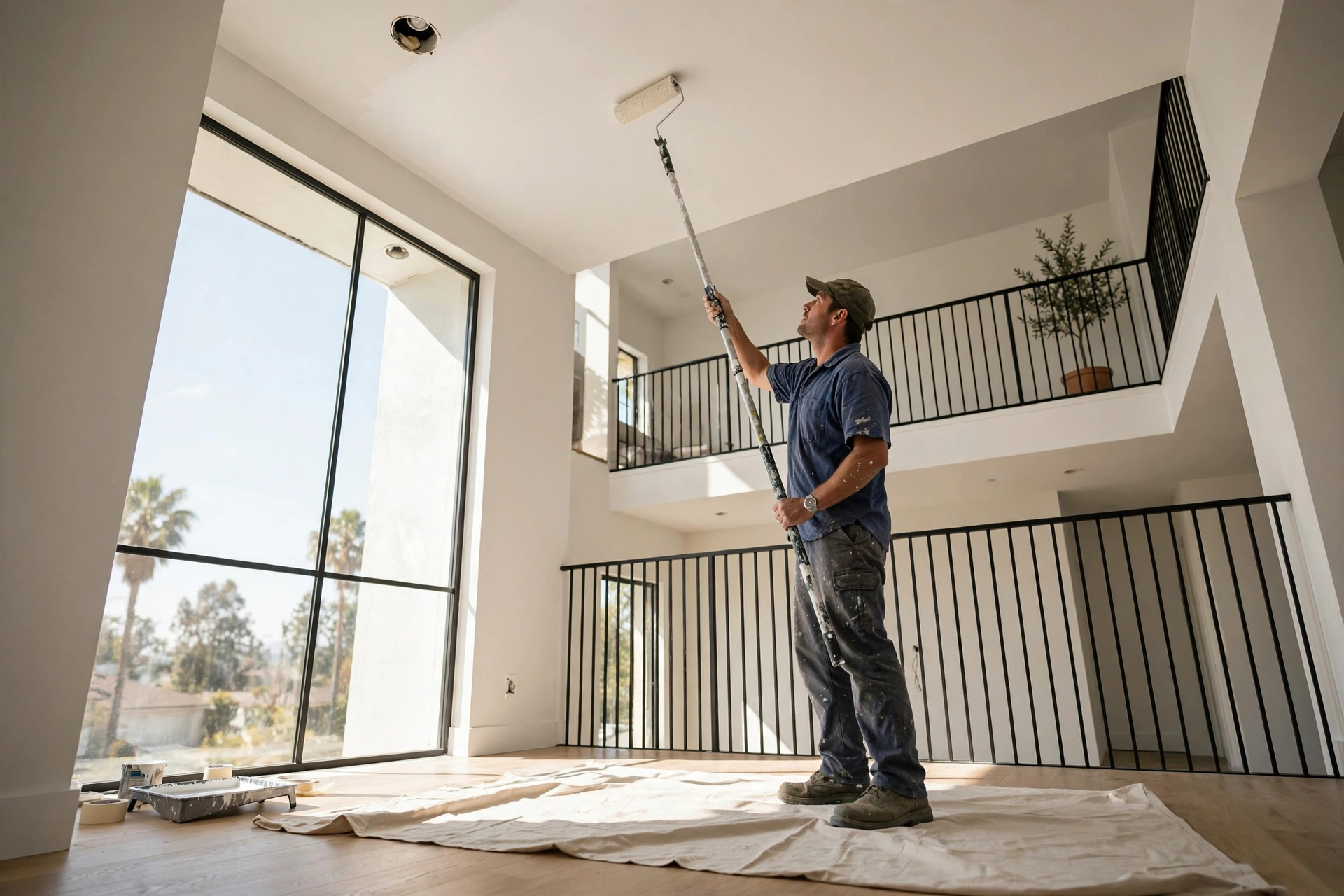 Why do ceilings get painted before the walls?, John's Quality Painting