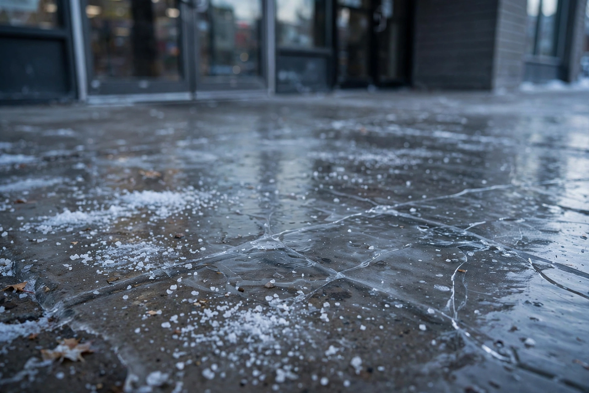 How do freezing rain and ice get handled in the contract?, Papa Bear & Sons